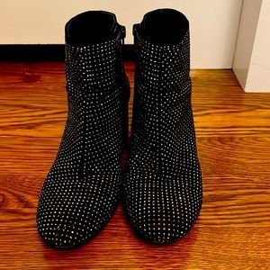 Glitter rhinestone booties